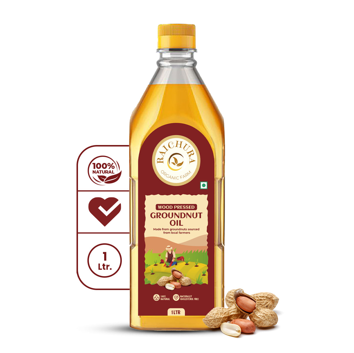 Wood Pressed Groundnut oil