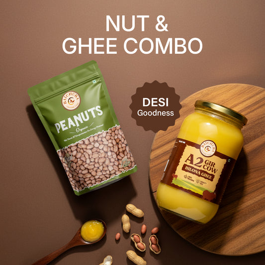 Nut & Ghee Combo ( Peanuts 500g + A2 Cow Ghee 500ML )