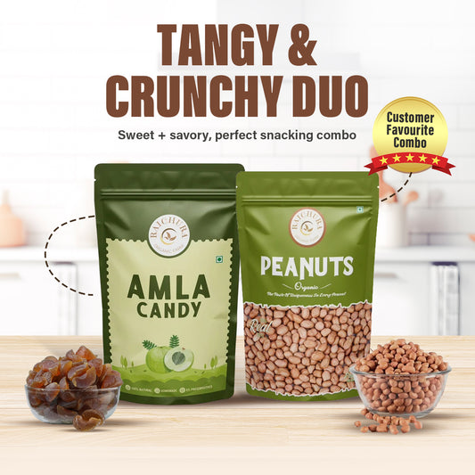 Tangy & Crunchy Duo ( Amla Candy 400g + Peanuts 500g )