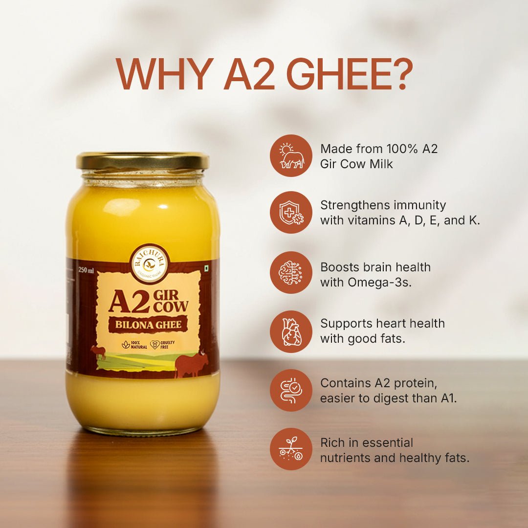 A2 Cow Ghee 250ML - Raichura Organic Farm