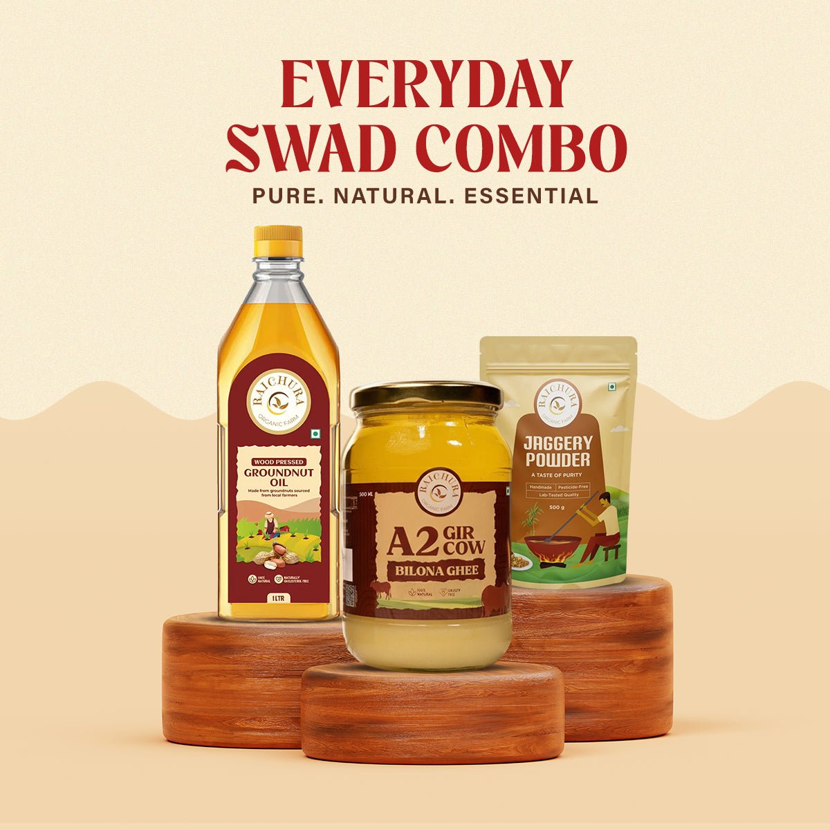 Everyday Swad Combo - Raichura Organic Farm
